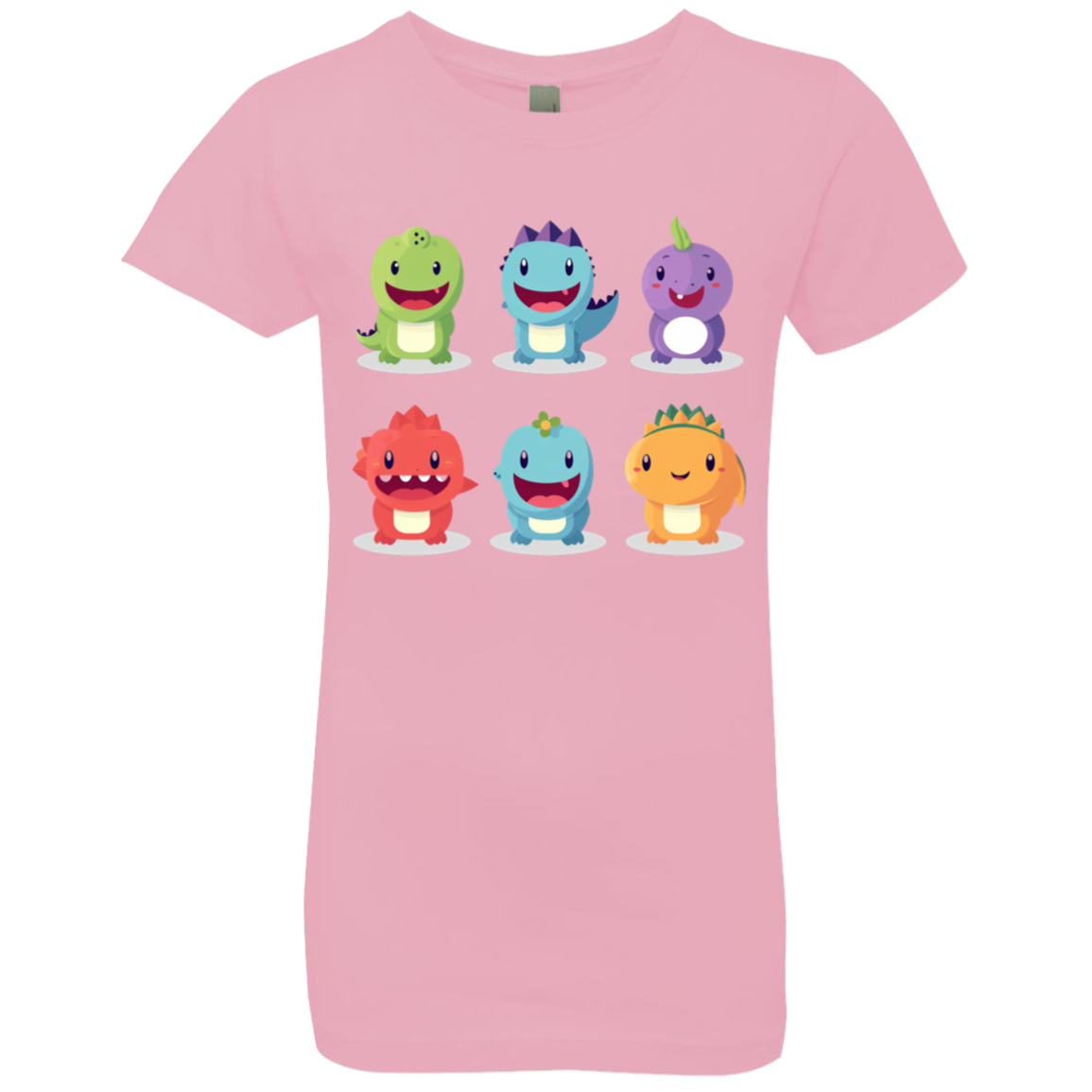 Cute Dinosaurs Little Girls T-Shirt