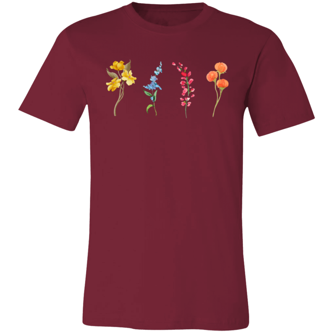 4 Wildflowers Unisex Jersey Short-Sleeve T-Shirt