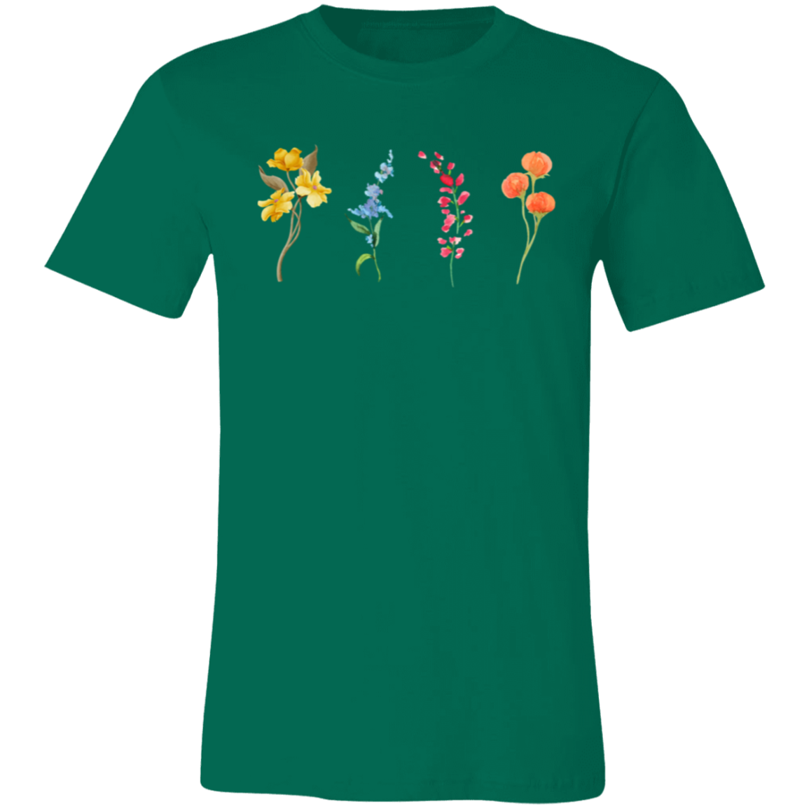 4 Wildflowers Unisex Jersey Short-Sleeve T-Shirt