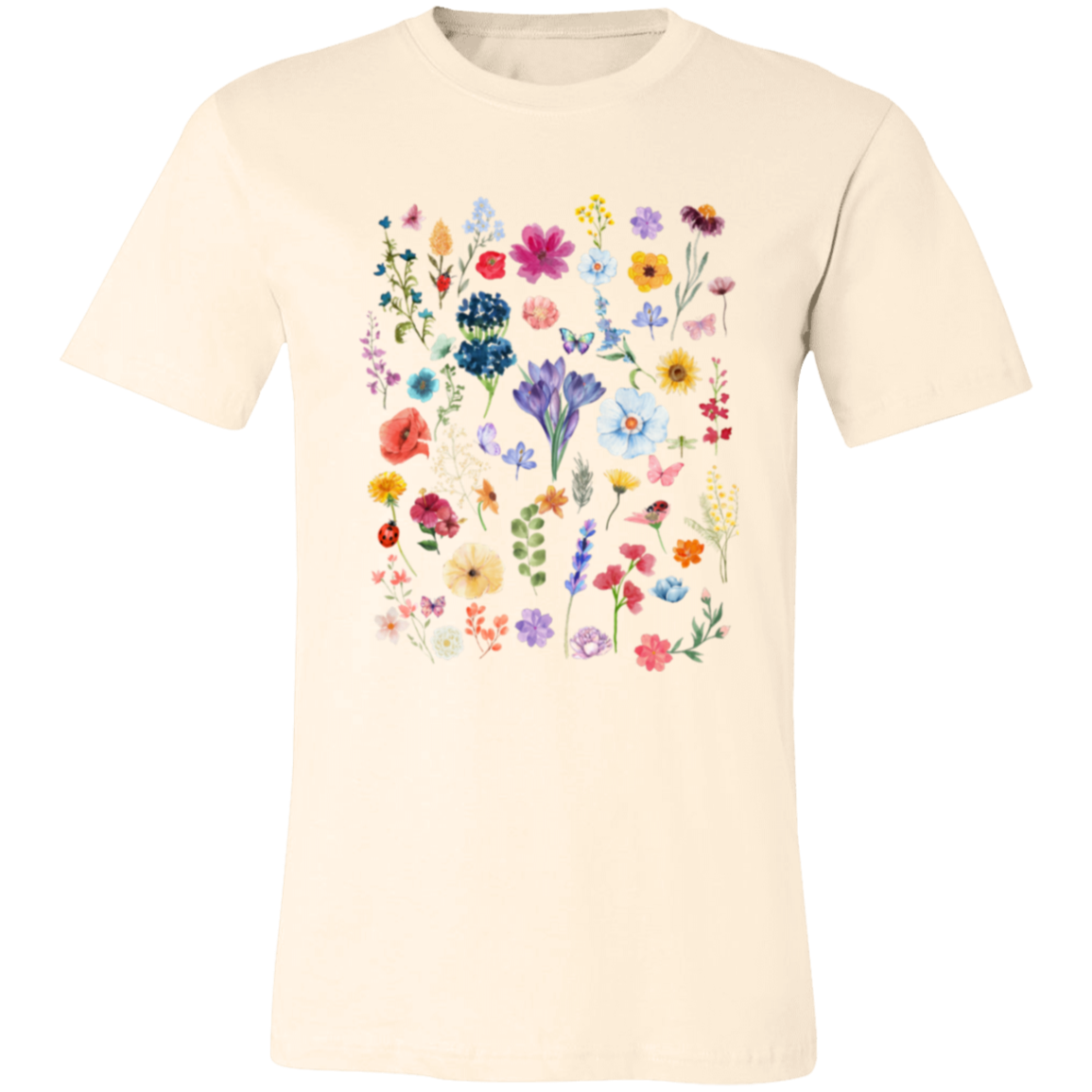 Array of Wildflowers Unisex Jersey Short-Sleeve T-Shirt