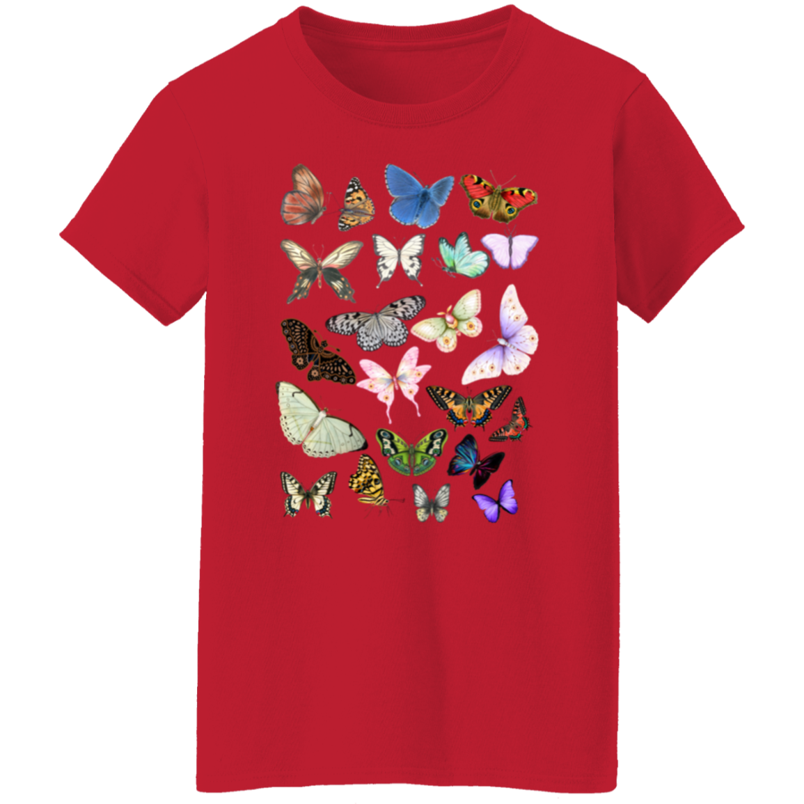 Butterflies Ladies' 5.3 oz. T-Shirt