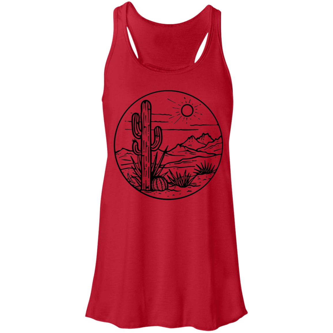 Desert Scene Tank| Succulent Shirt| Cacti Shirt| Hiking Shirt| Southwest Shirt