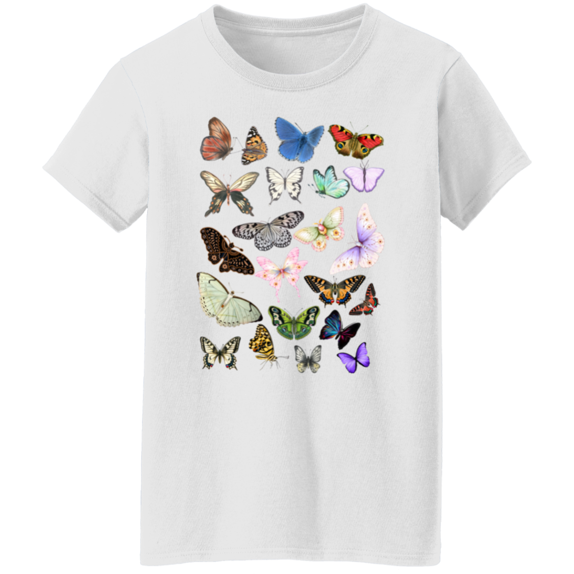 Butterflies Ladies' 5.3 oz. T-Shirt