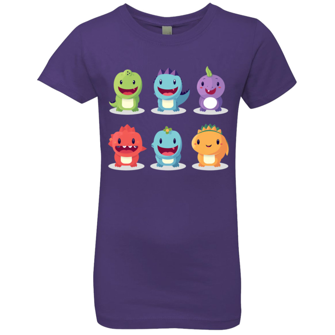 Cute Dinosaurs Little Girls T-Shirt