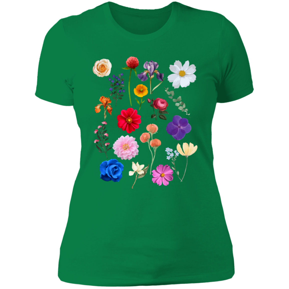 Flower Shirt, Botanical Shirt, Vintage T shirt, Plant Lover Shirt, Ladies' Boyfriend T-Shirt