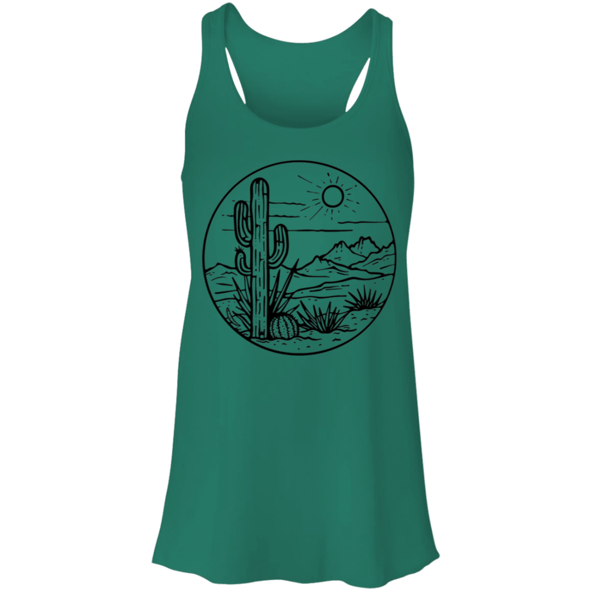 Desert Scene Tank| Succulent Shirt| Cacti Shirt| Hiking Shirt| Southwest Shirt