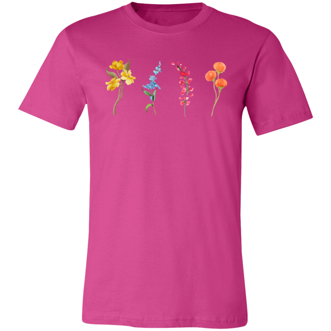 4 Wildflowers Unisex Jersey Short-Sleeve T-Shirt