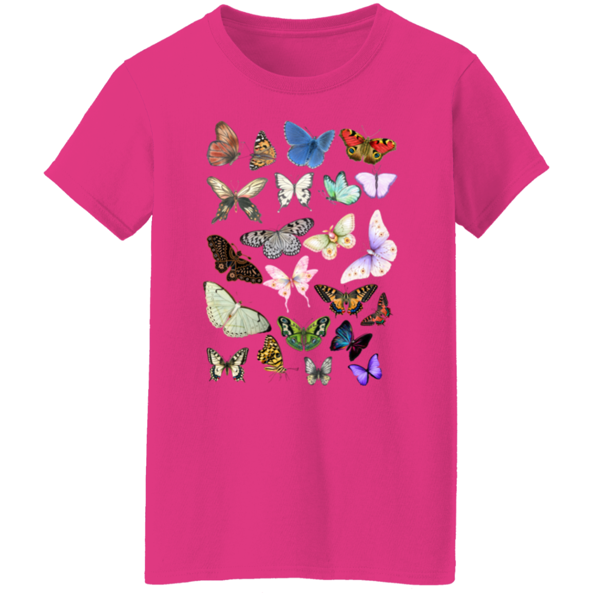 Butterflies Ladies' 5.3 oz. T-Shirt