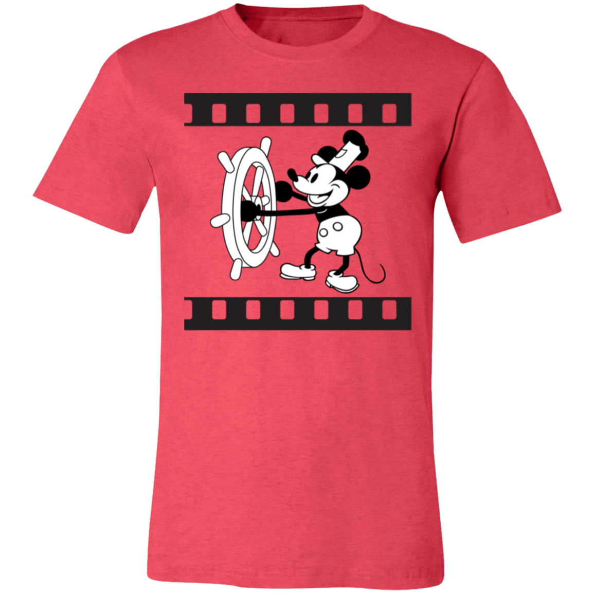 Steamboat Mickey 1.0 (public domain) Tshirt for Mickey Lovers, filmstrip