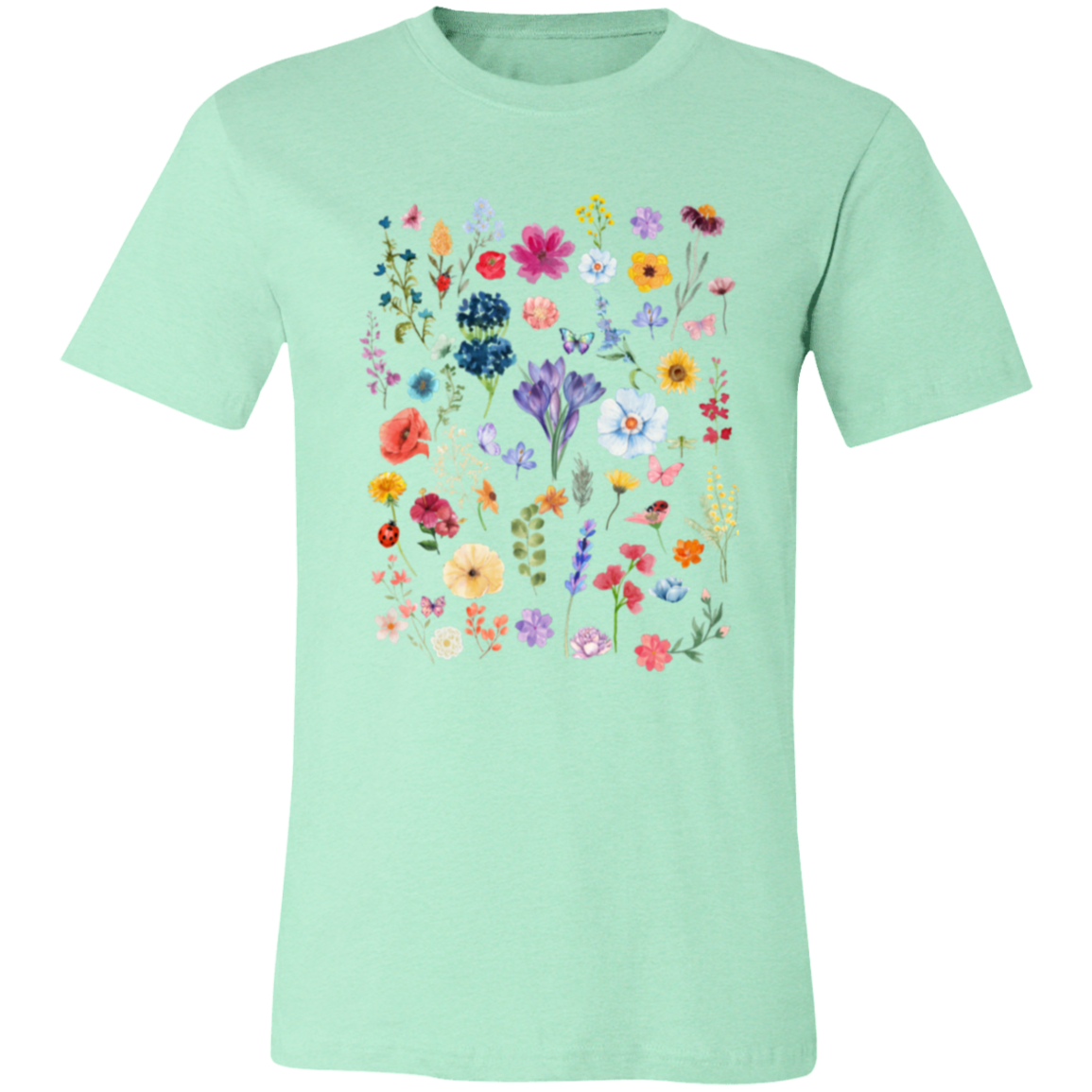 Array of Wildflowers Unisex Jersey Short-Sleeve T-Shirt