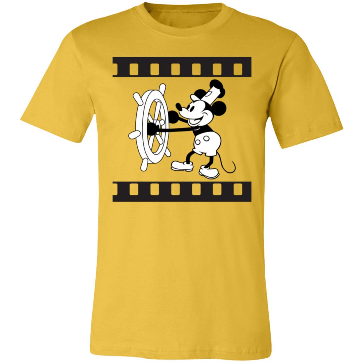 Steamboat Mickey 1.0 (public domain) Tshirt for Mickey Lovers, filmstrip