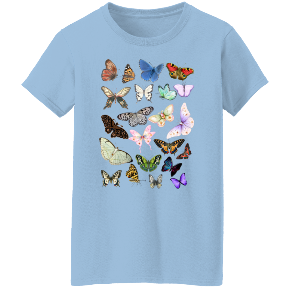 Butterflies Ladies' 5.3 oz. T-Shirt