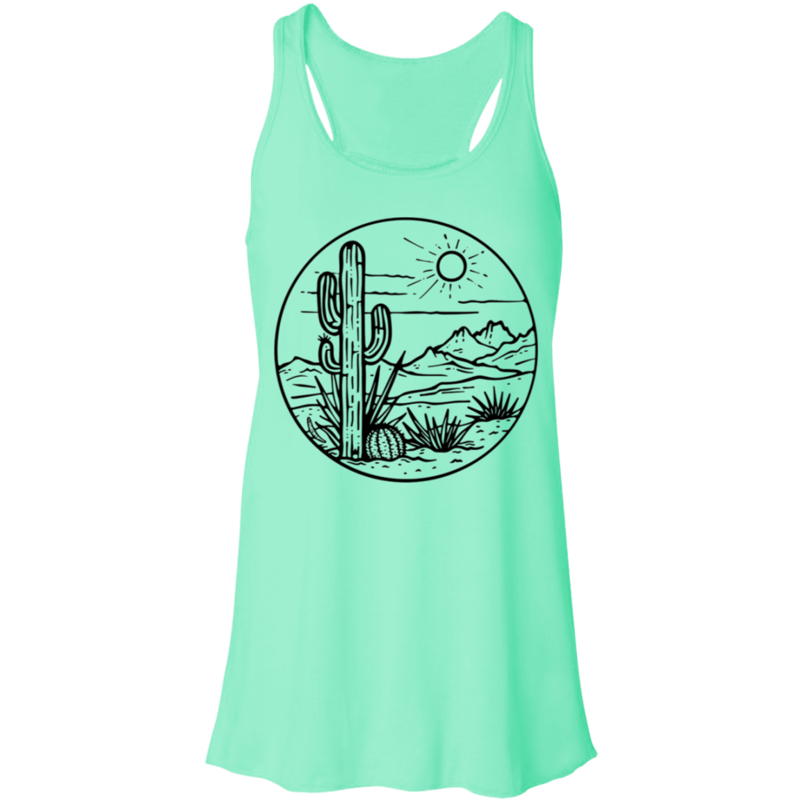 Desert Scene Tank| Succulent Shirt| Cacti Shirt| Hiking Shirt| Southwest Shirt