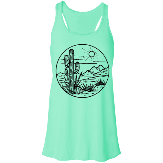 Desert Scene Tank| Succulent Shirt| Cacti Shirt| Hiking Shirt| Southwest Shirt