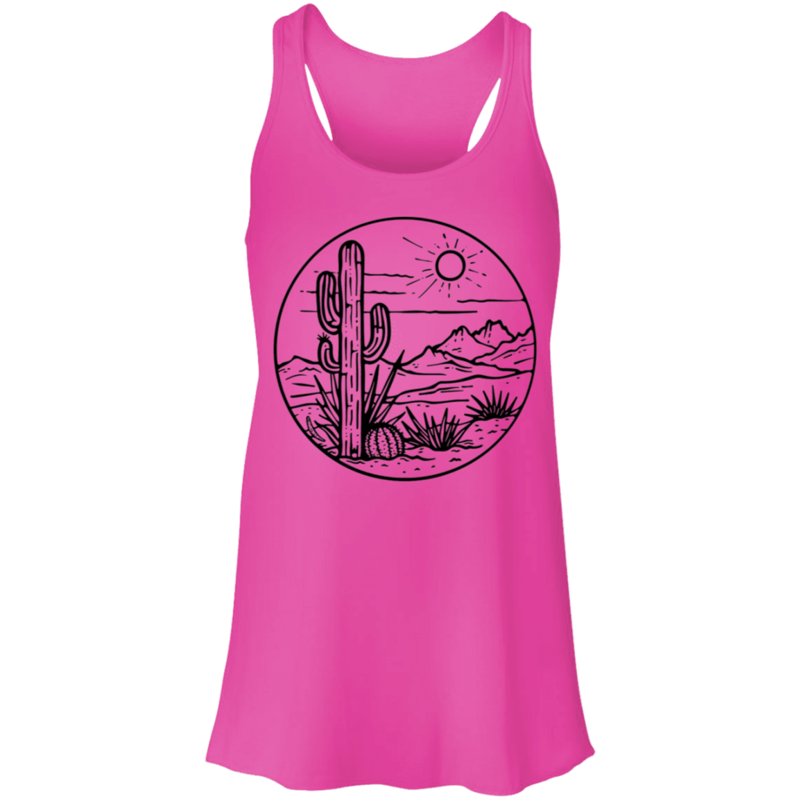 Desert Scene Tank| Succulent Shirt| Cacti Shirt| Hiking Shirt| Southwest Shirt