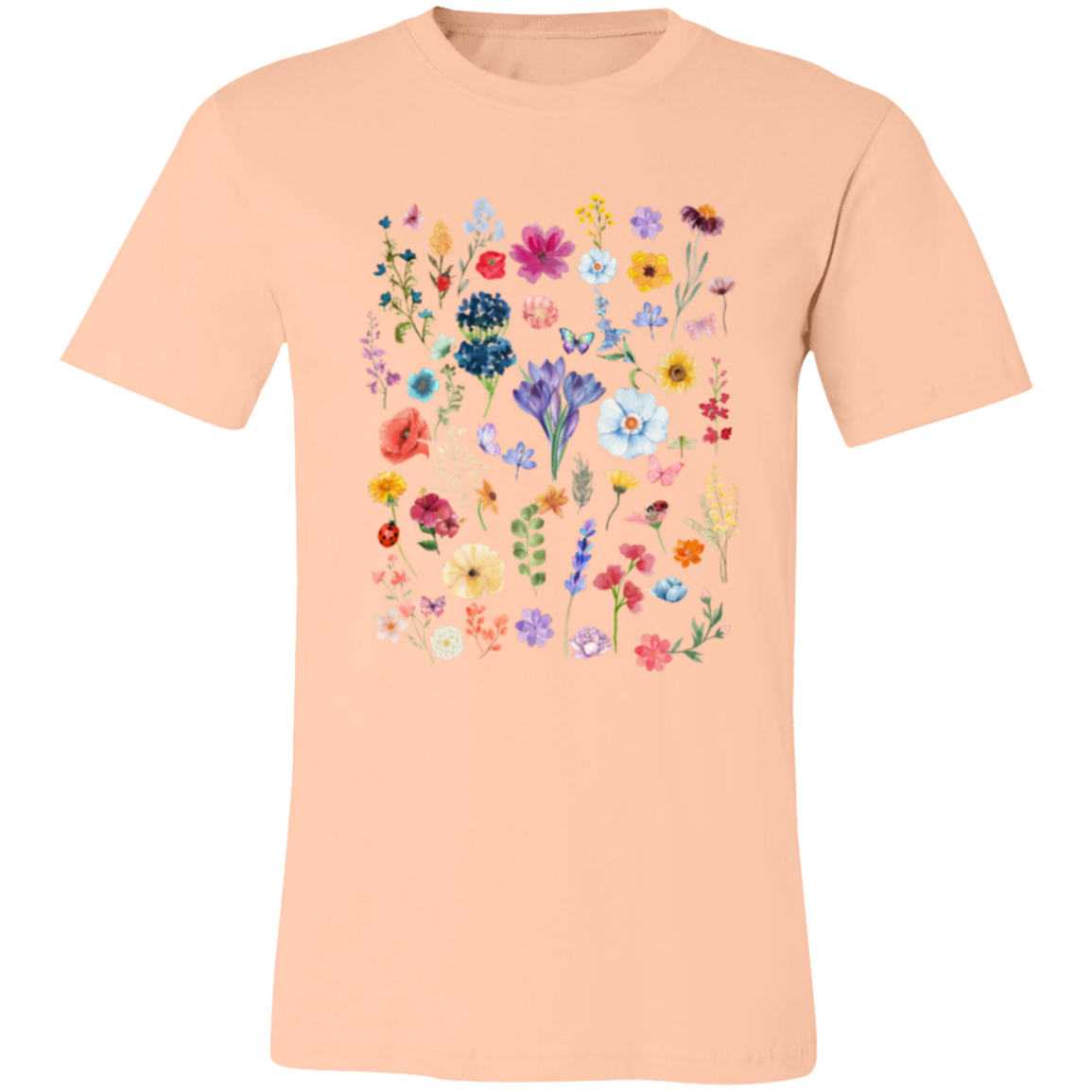 Array of Wildflowers Unisex Jersey Short-Sleeve T-Shirt