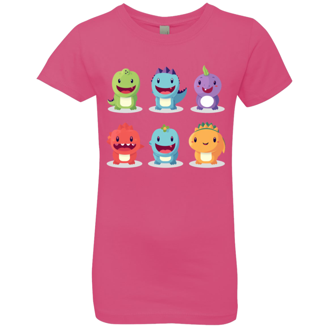 Cute Dinosaurs Little Girls T-Shirt