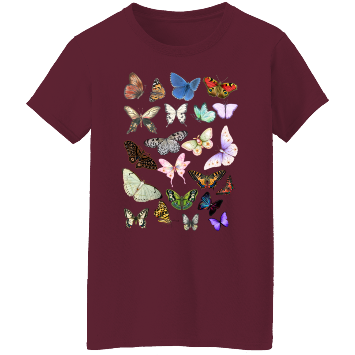 Butterflies Ladies' 5.3 oz. T-Shirt