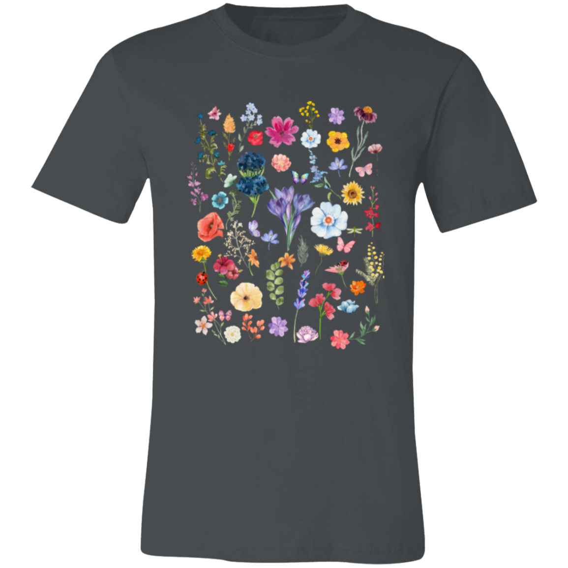 Array of Wildflowers Unisex Jersey Short-Sleeve T-Shirt