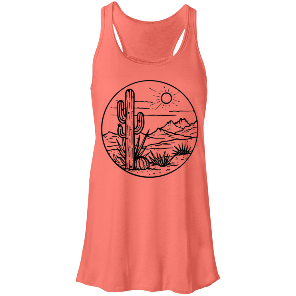 Desert Scene Tank| Succulent Shirt| Cacti Shirt| Hiking Shirt| Southwest Shirt