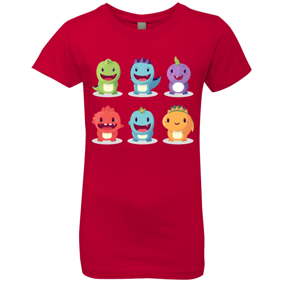 Cute Dinosaurs Little Girls T-Shirt