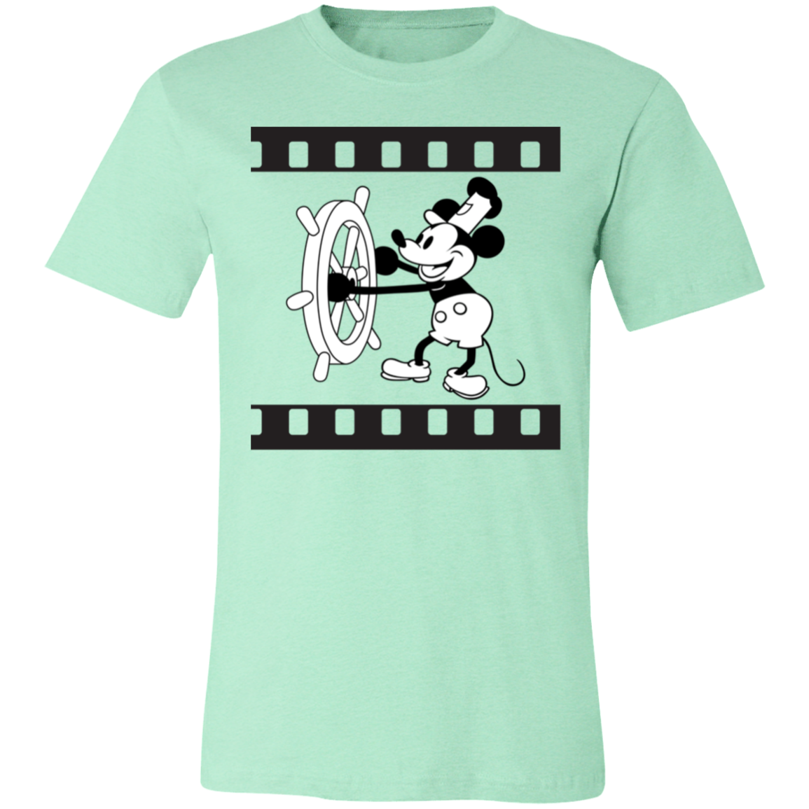 Steamboat Mickey 1.0 (public domain) Tshirt for Mickey Lovers, filmstrip