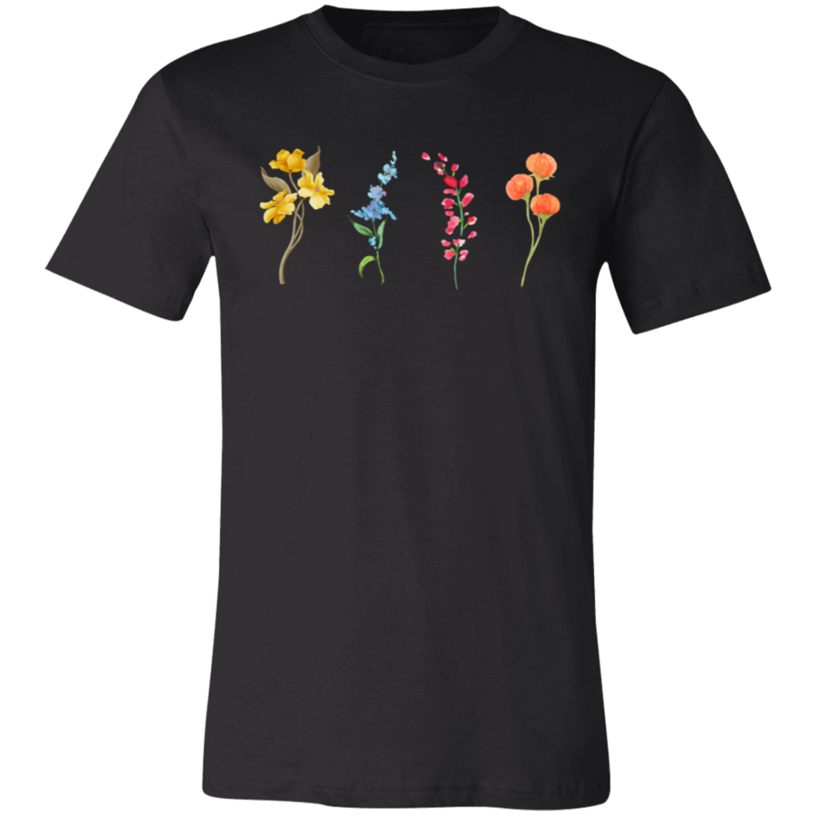 4 Wildflowers Unisex Jersey Short-Sleeve T-Shirt