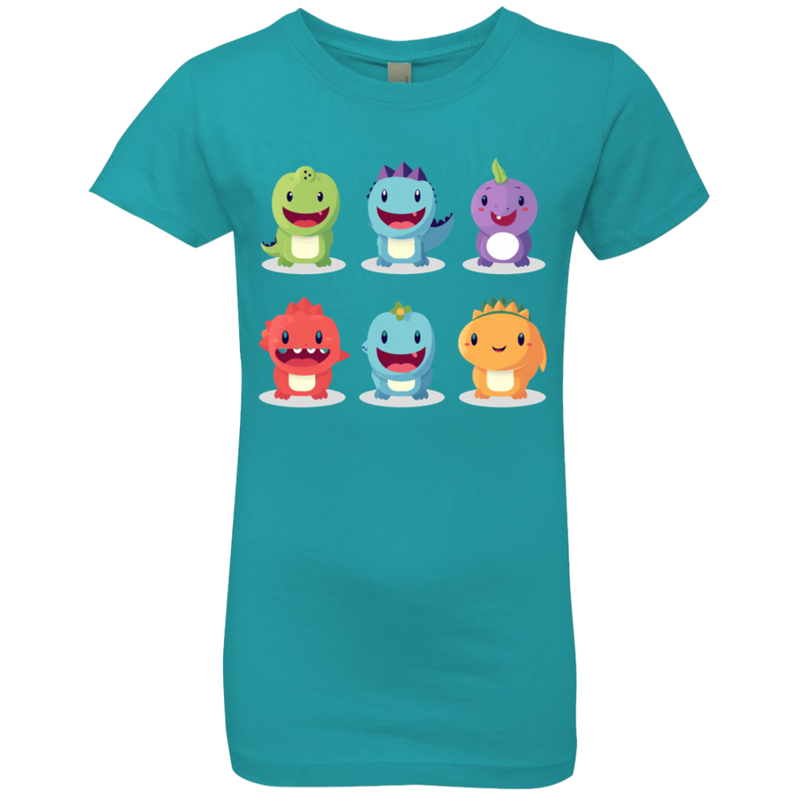 Cute Dinosaurs Little Girls T-Shirt