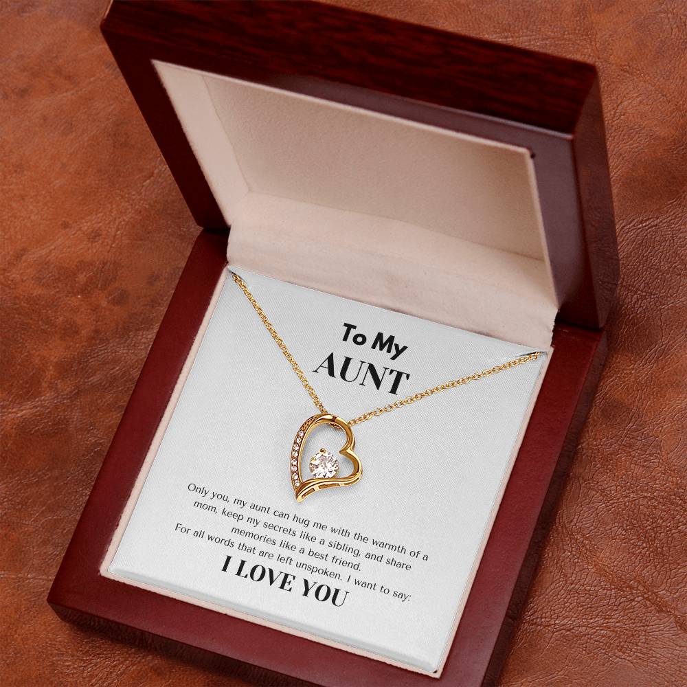 TO MY AUNT  | AUNT GIFT | FOREVER LOVE NECKLACE