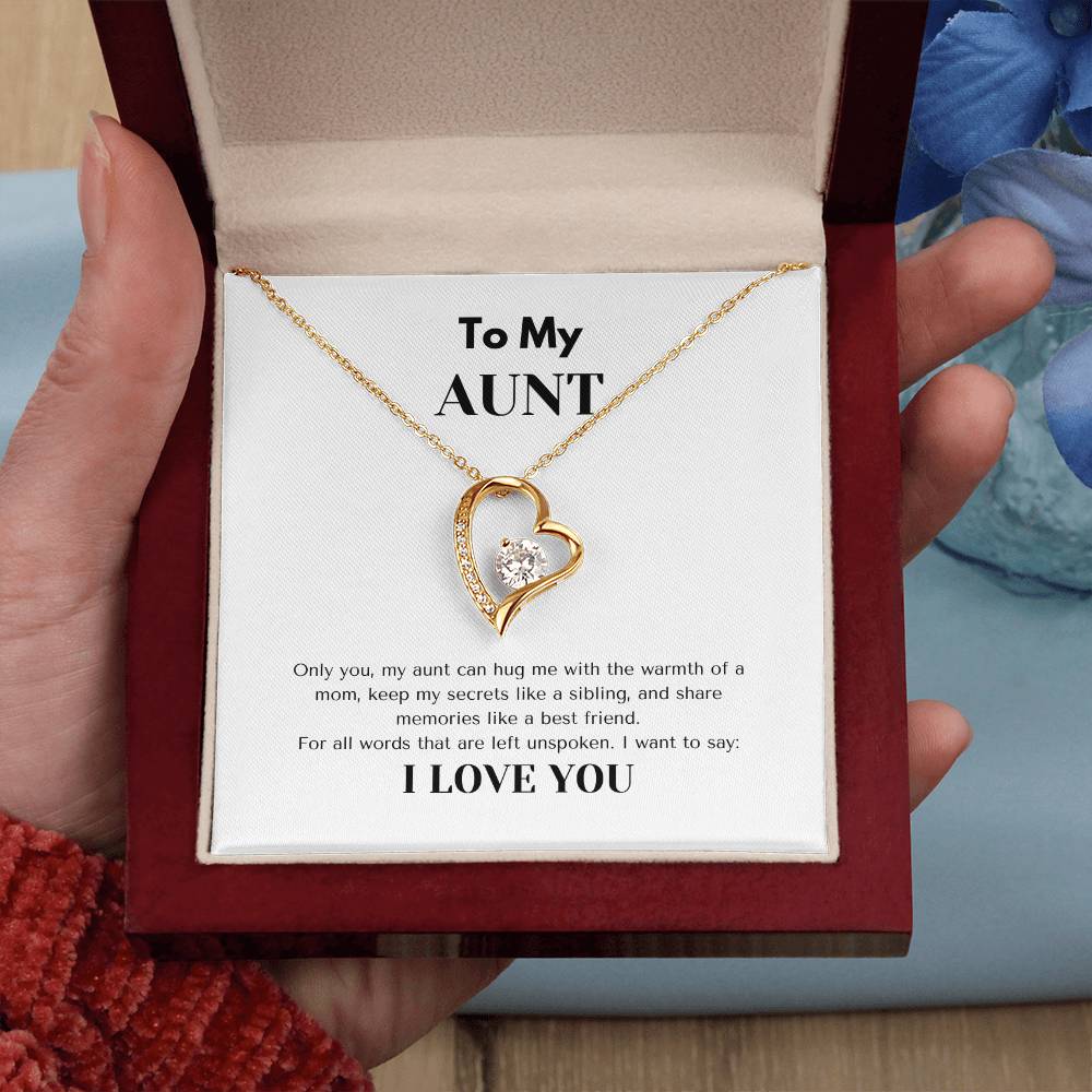 TO MY AUNT  | AUNT GIFT | FOREVER LOVE NECKLACE