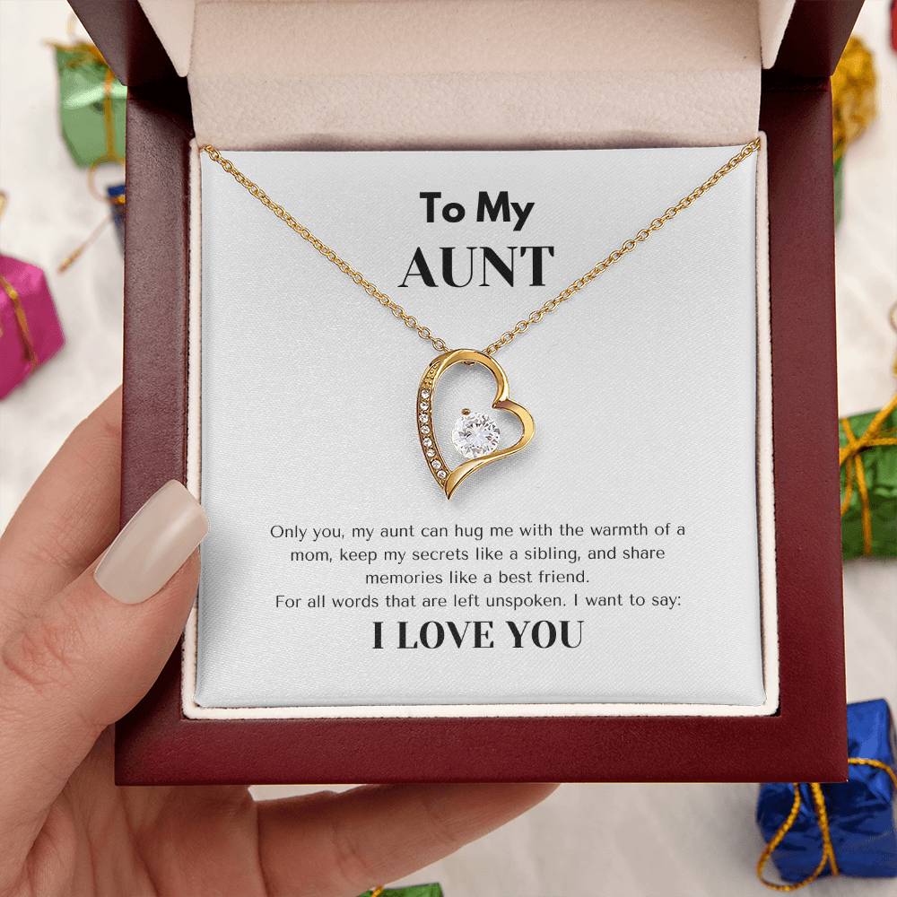 TO MY AUNT  | AUNT GIFT | FOREVER LOVE NECKLACE