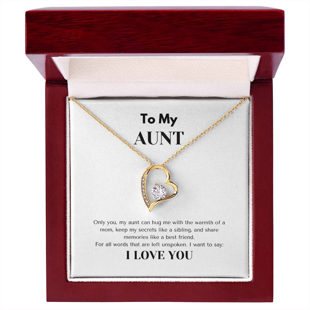 TO MY AUNT  | AUNT GIFT | FOREVER LOVE NECKLACE