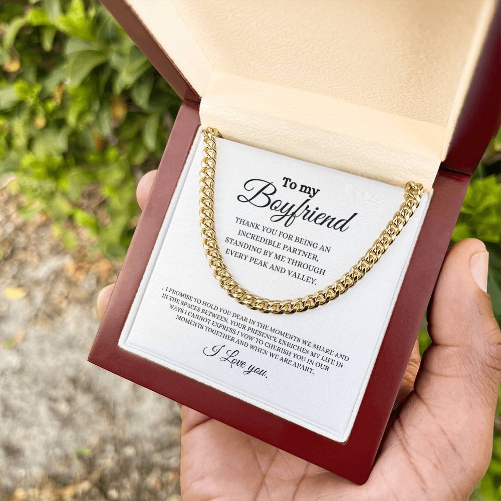 Boyfriend | Moments Together | Cuban Link Chain