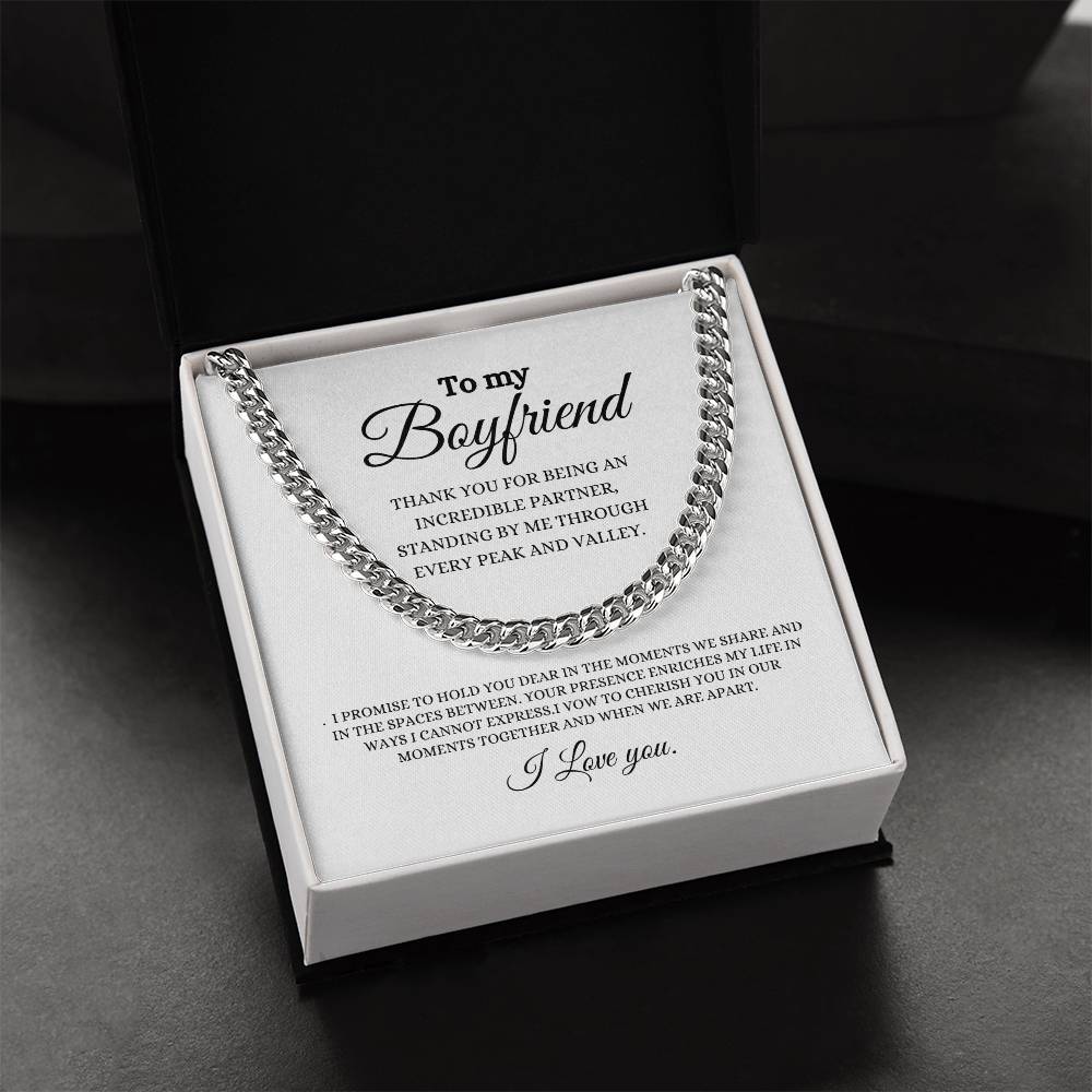 Boyfriend | Moments Together | Cuban Link Chain