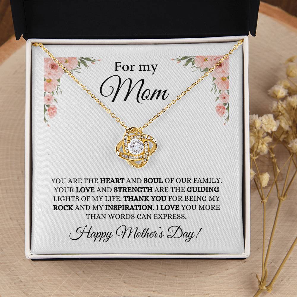 For Mom, Mother Daughter Gift, Mom Necklace, Mother's Day Gift, Jewelry for Mom,Anniversary Gift, Love Knot Necklace