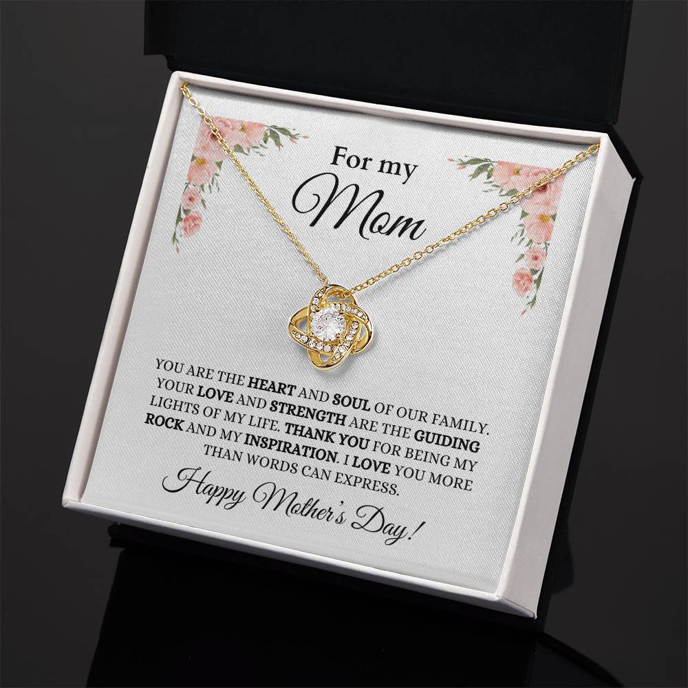 For Mom, Mother Daughter Gift, Mom Necklace, Mother's Day Gift, Jewelry for Mom,Anniversary Gift, Love Knot Necklace