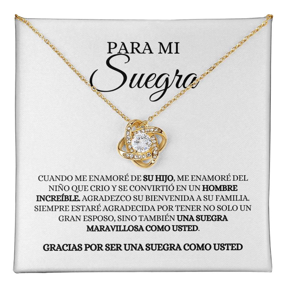 SUEGRA /MIL SPANISH | GRACIAS | LOVE KNOT NECKLACE