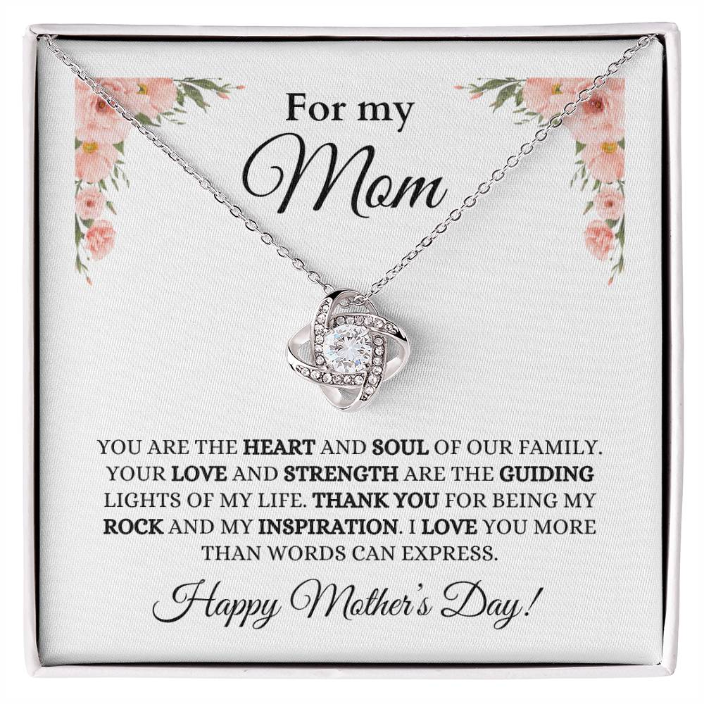 For Mom, Mother Daughter Gift, Mom Necklace, Mother's Day Gift, Jewelry for Mom,Anniversary Gift, Love Knot Necklace