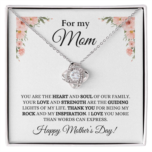 For Mom, Mother Daughter Gift, Mom Necklace, Mother's Day Gift, Jewelry for Mom,Anniversary Gift, Love Knot Necklace