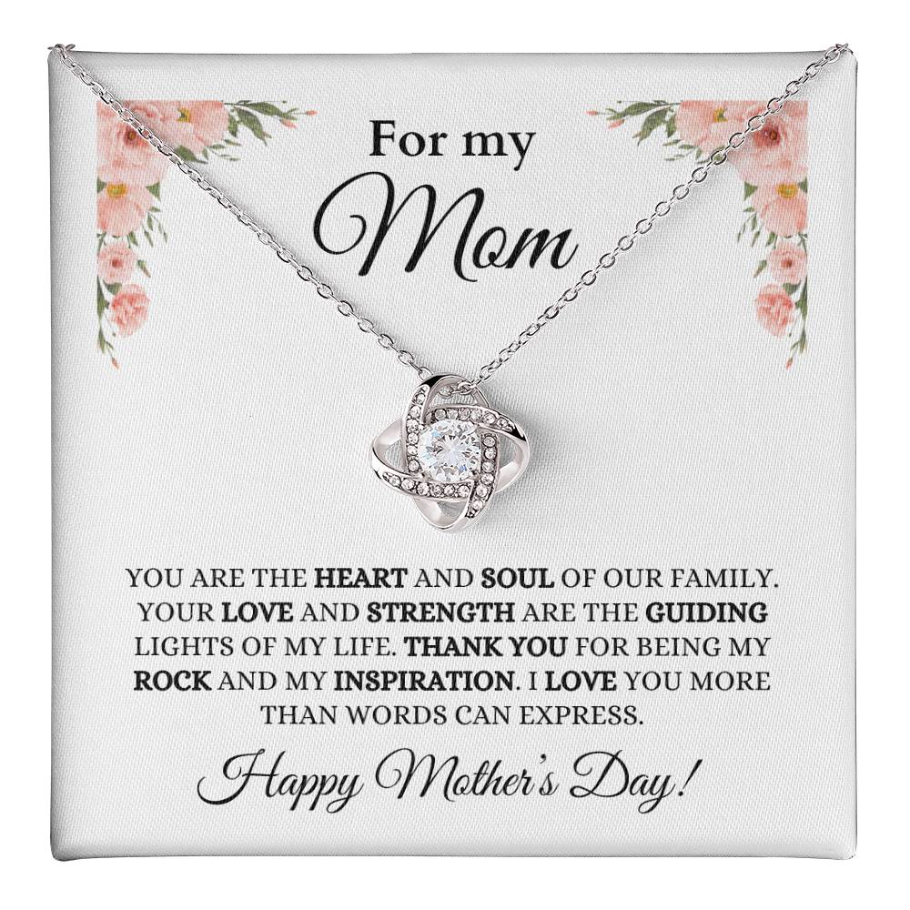 For Mom, Mother Daughter Gift, Mom Necklace, Mother's Day Gift, Jewelry for Mom,Anniversary Gift, Love Knot Necklace