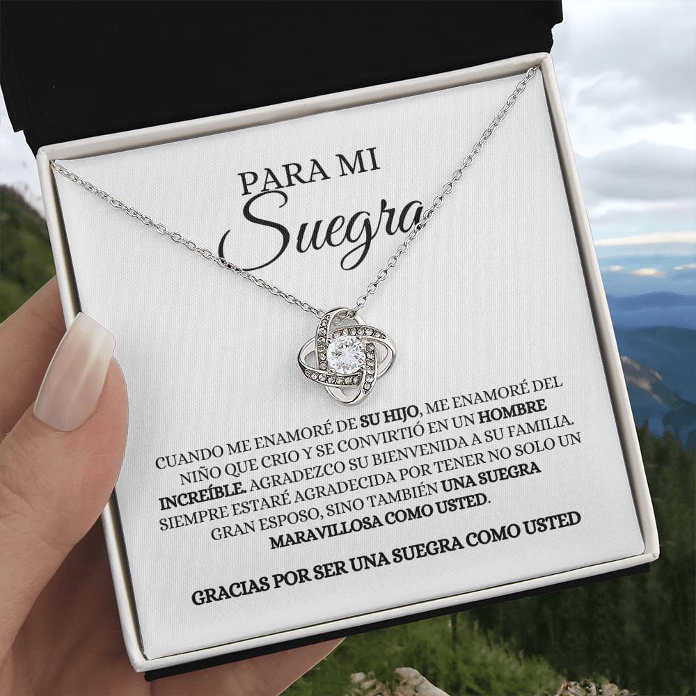 SUEGRA /MIL SPANISH | GRACIAS | LOVE KNOT NECKLACE