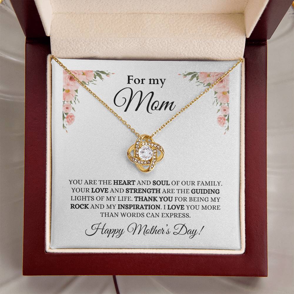 For Mom, Mother Daughter Gift, Mom Necklace, Mother's Day Gift, Jewelry for Mom,Anniversary Gift, Love Knot Necklace