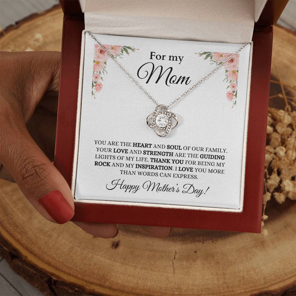 For Mom, Mother Daughter Gift, Mom Necklace, Mother's Day Gift, Jewelry for Mom,Anniversary Gift, Love Knot Necklace