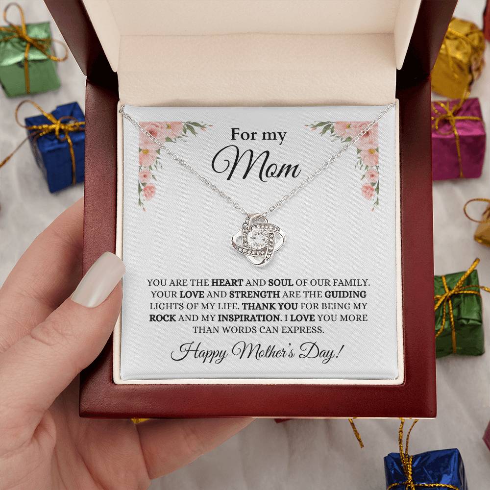 For Mom, Mother Daughter Gift, Mom Necklace, Mother's Day Gift, Jewelry for Mom,Anniversary Gift, Love Knot Necklace