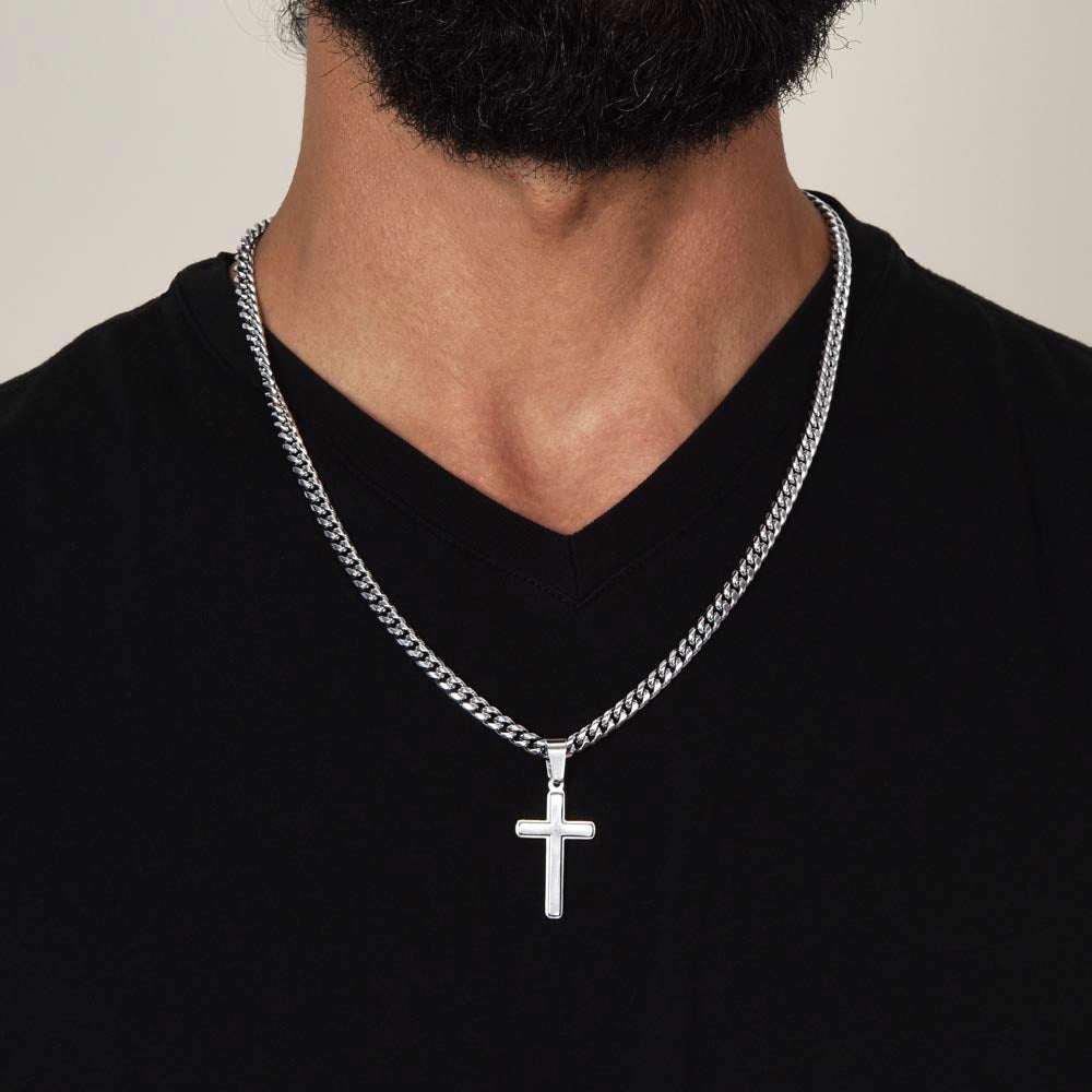 Godson from GodFather | Faith | Cross with Cuban Chain