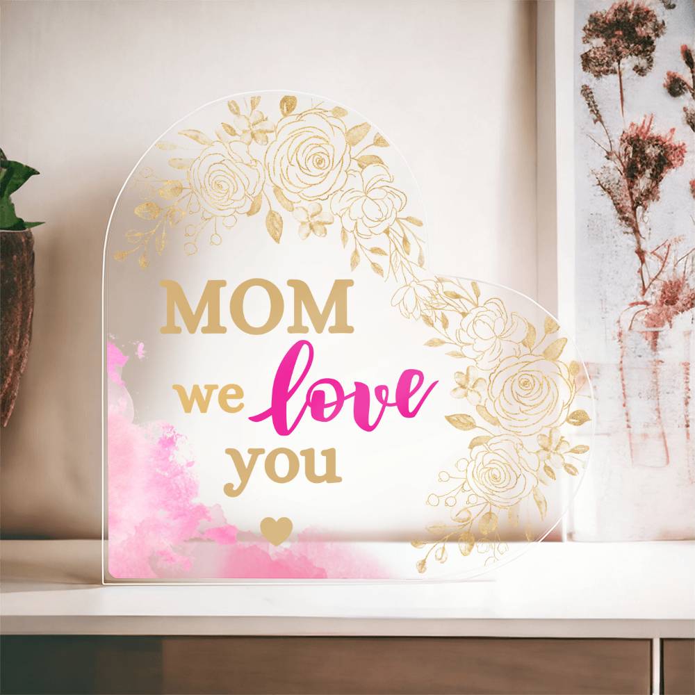 Floral Mom Gift | We love you | Mother's day gift | Mom's Gift | Love Mom from son, daughter