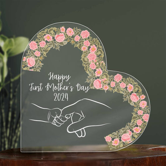 First Mother's Day | White text | Gift for Mom, Mother's Day Gift, Gift from Daughter Son, Mother's Day Gift Ideas, Gifts for Mother, Mom Gift, Gift