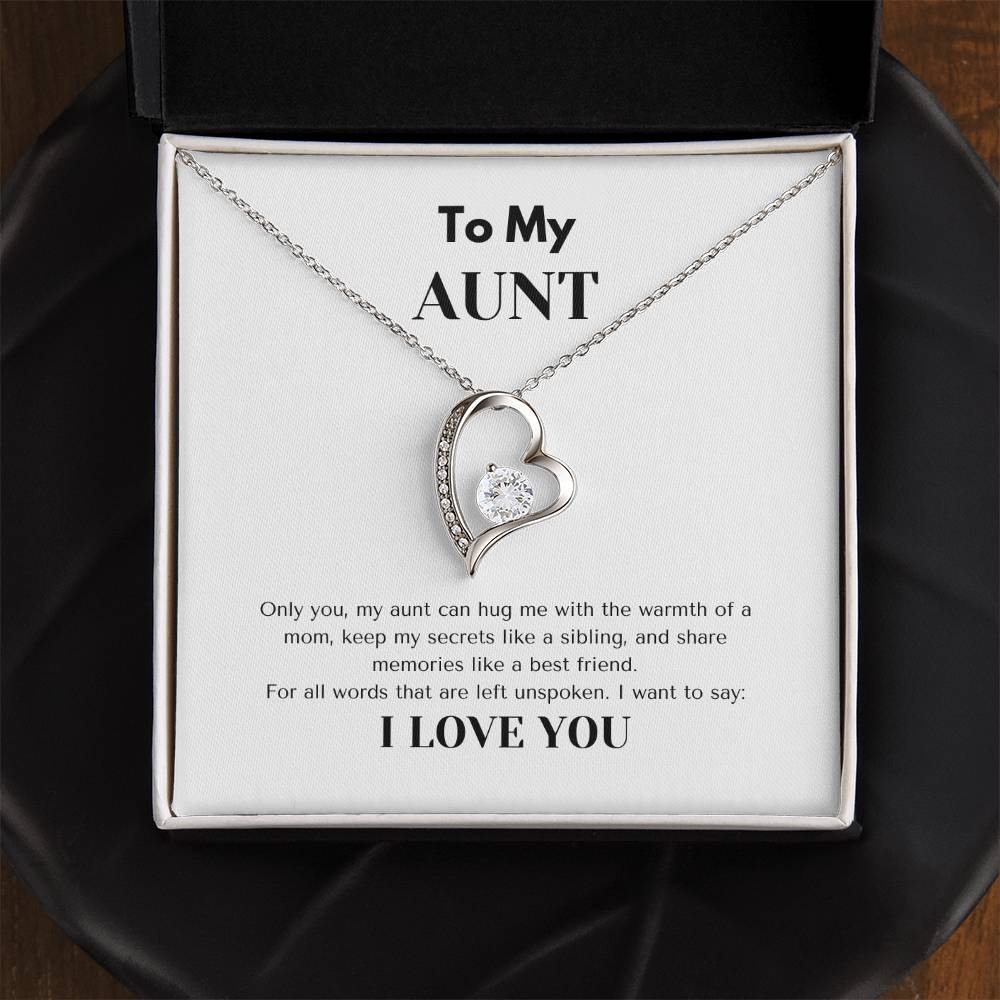 TO MY AUNT  | AUNT GIFT | FOREVER LOVE NECKLACE