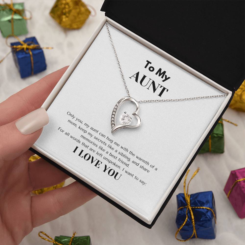 TO MY AUNT  | AUNT GIFT | FOREVER LOVE NECKLACE