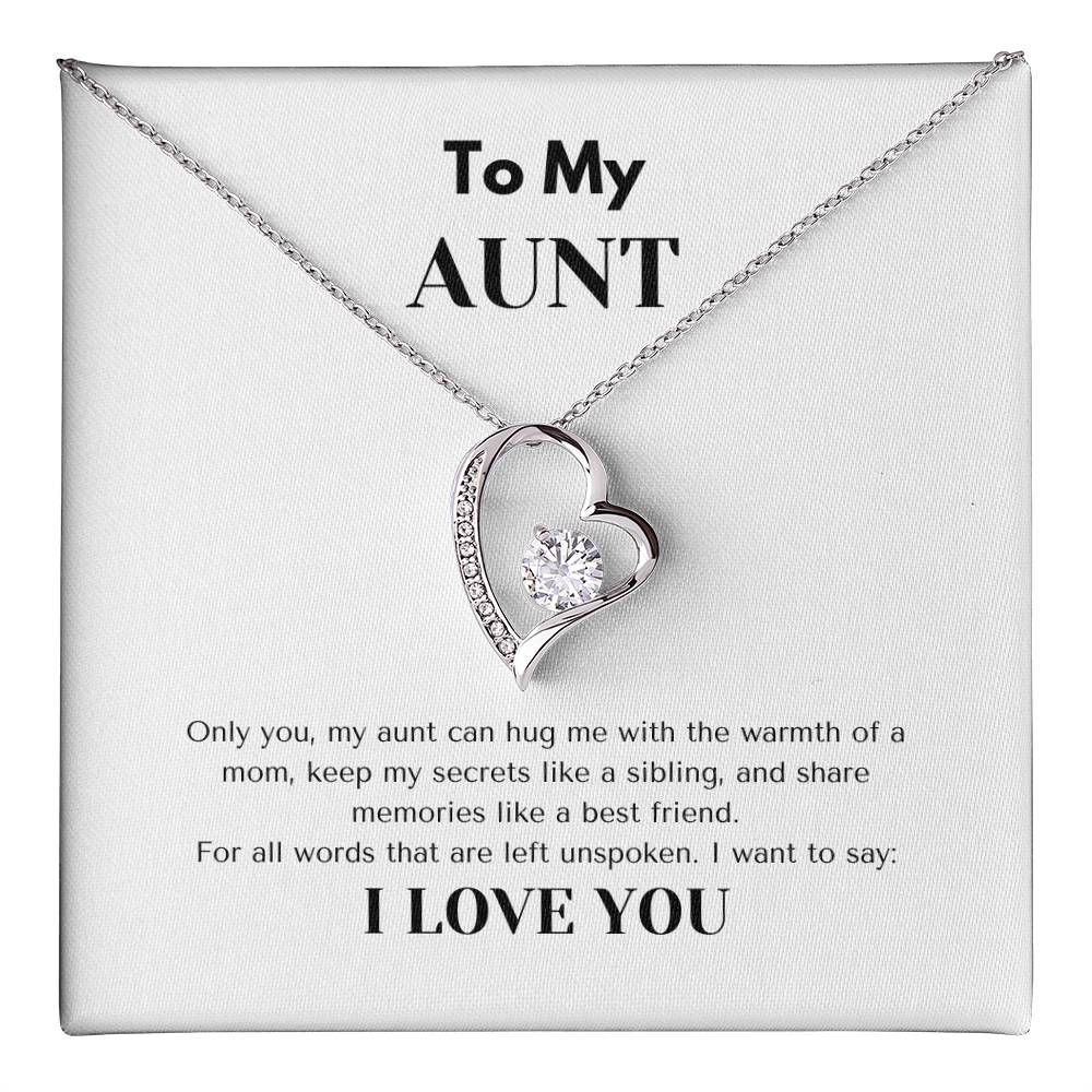 TO MY AUNT  | AUNT GIFT | FOREVER LOVE NECKLACE